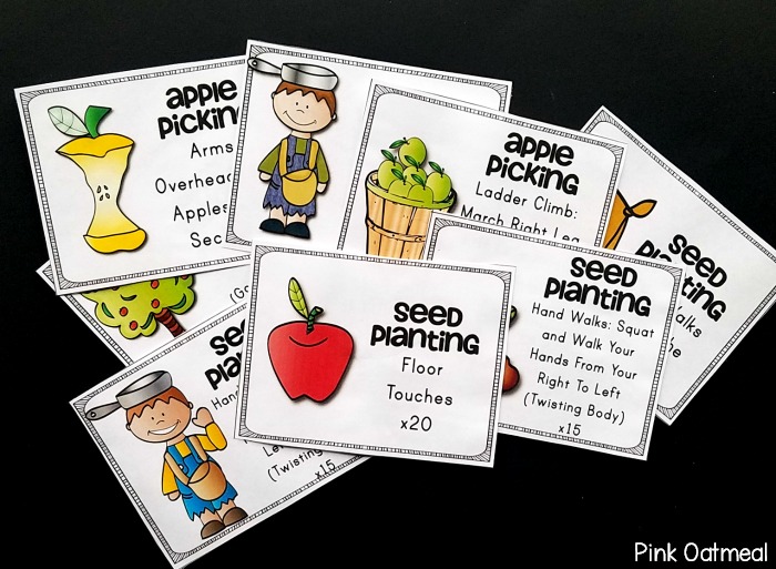 Apple Themed Fine Motor and Gross Motor Planning