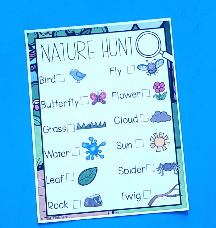 Nature Hunt Earth Day Gross Motor Activity