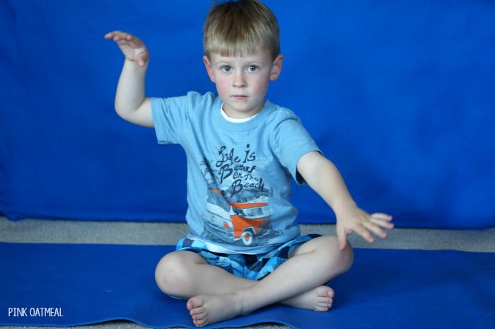 Ocean themed yoga pose ideas. Perfect for an ocean unit activity, beach activities, brain breaks, or kids yoga. Use these all year long and have fun with the ocean theme!