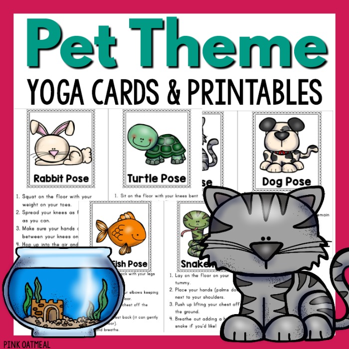Pet Themed Yoga Pink Oatmeal