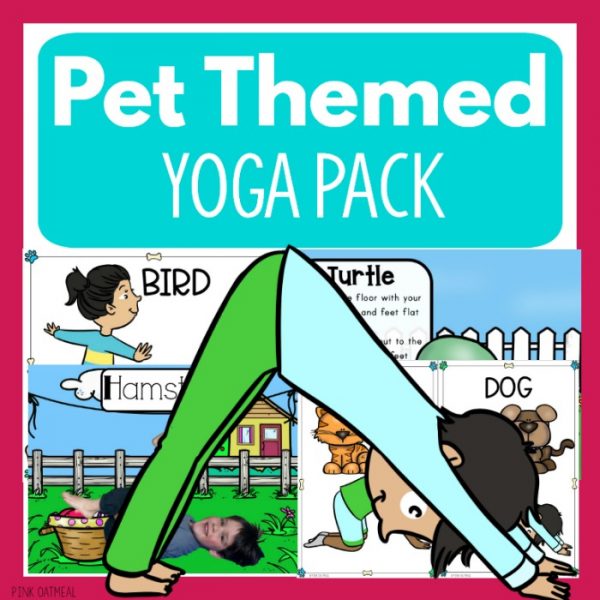 Pet Themed Yoga Pink Oatmeal
