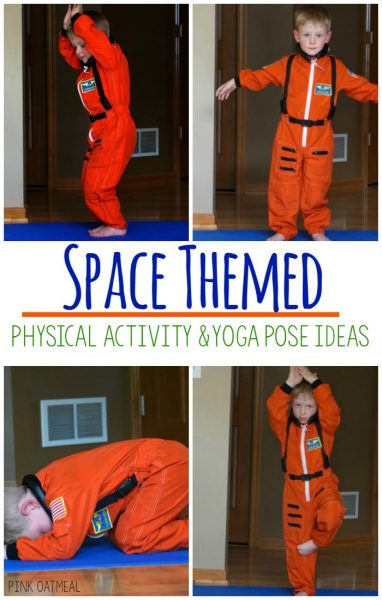 Space Yoga Pose Ideas - Pink Oatmeal