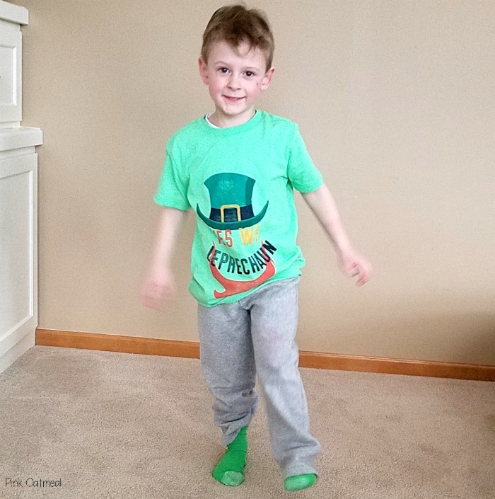 Kids yoga poses for St. Patrick's Day. This would be a fun preschool activity or to use for a brain break for the classroom. This St. Patrick's Day activity is beneficial for everyone!