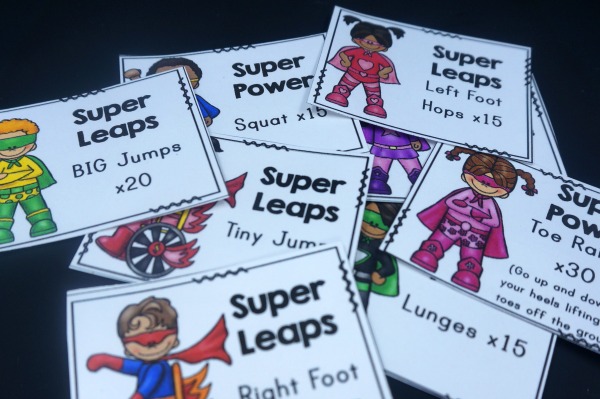 Superhero Activities - Superhero Brain Break Cards