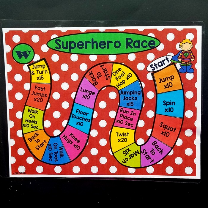 Superhero Activities - Superhero Dice Game