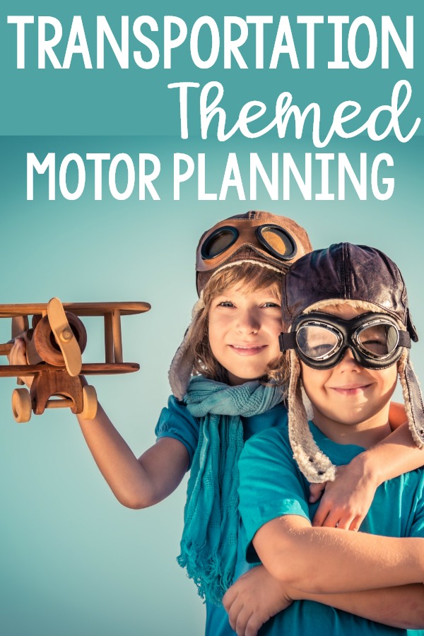 Transportation motor planning ideas. Gross motor transportation ideas and fine motor activities with a transportation theme. Use these ideas for your transportation theme in your classroom, therapy, or at home. 