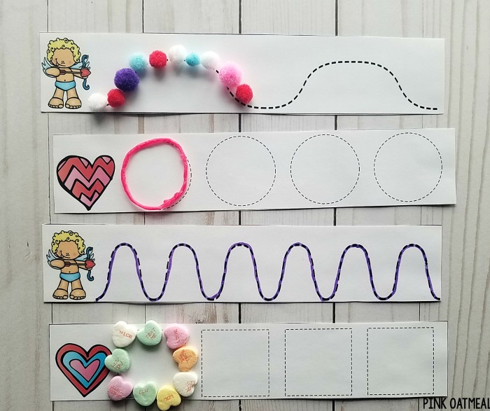 Valentine's Day Fine Motor Activities that are perfect for preschool or kindergarten. These fun Valentine's Day fine motor activities could easily be incorporated into occupational therapy as well. A fun way to work on fine motor skills! 