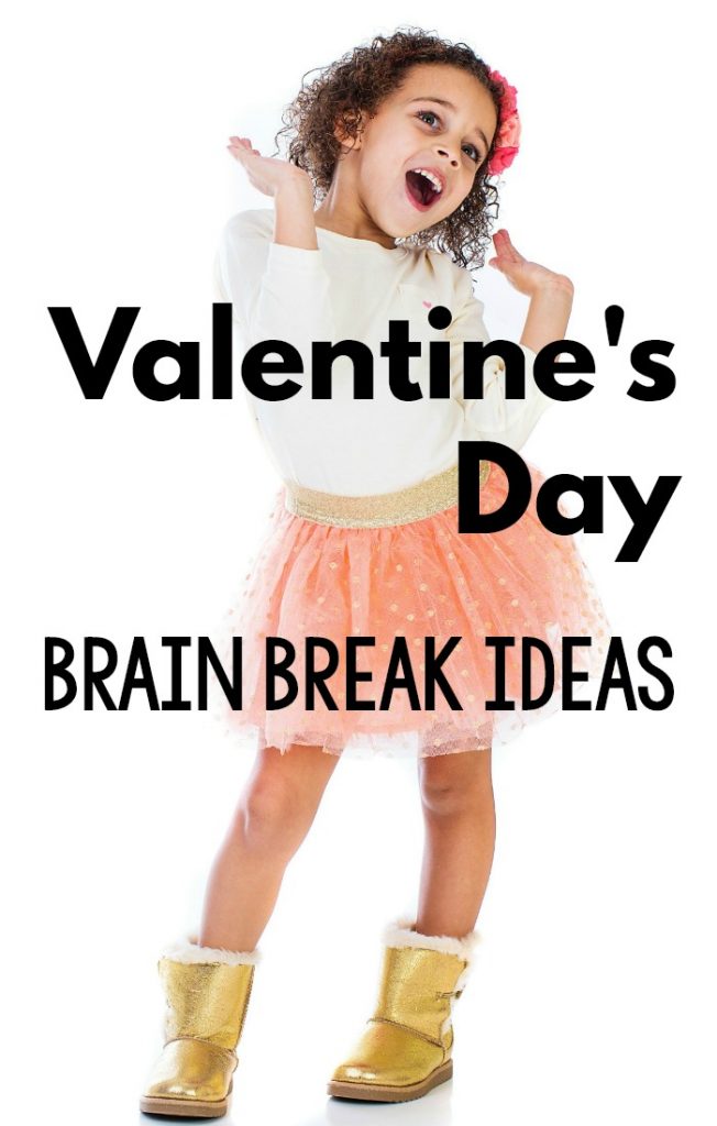 Valentine's Day Activities that promote movement! These fun gross motor and brain break ideas with a Valentine's Day Theme are perfect for the classroom, home or therapy! They are fast, fun, and efficient Valentine's Day themed activities! #Valentinesday #preschool #brainbreaks