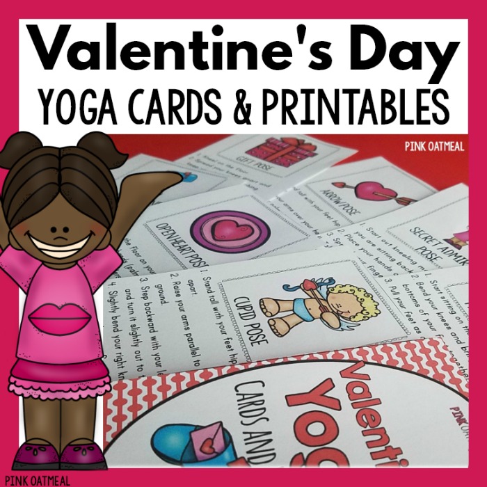 Valentine's Day Yoga Pose Ideas | Pink Oatmeal