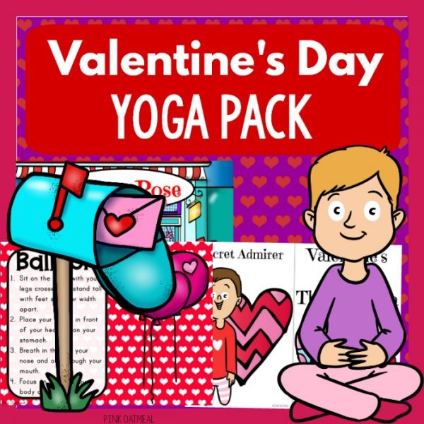 Valentine's Day Yoga Pose Ideas - Pink Oatmeal
