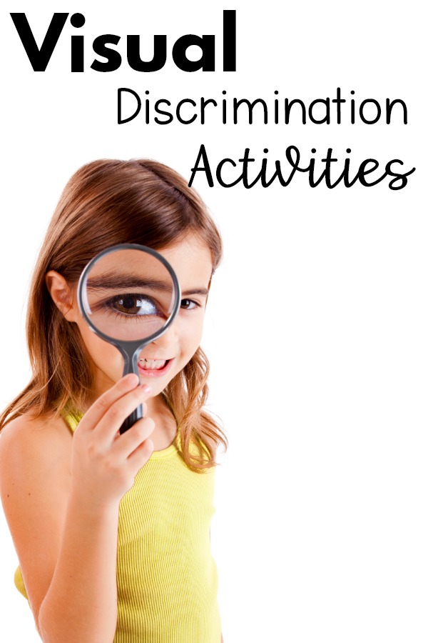 Visual discrimination activities and games!