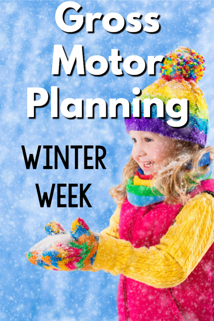 Winter Gross Motor Planning - Winter gross motor activities that are perfect for a winter themed week. Perfect for preschool gross motor programming, physical education, physical therapists, occupational therapists, and speech therapists.