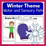DIY Sensory Path and Motor Path - Pink Oatmeal