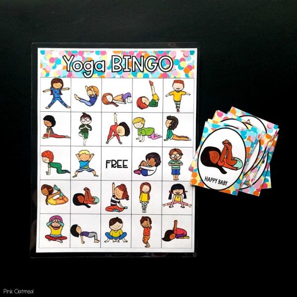 Yoga BINGO Pink Oatmeal