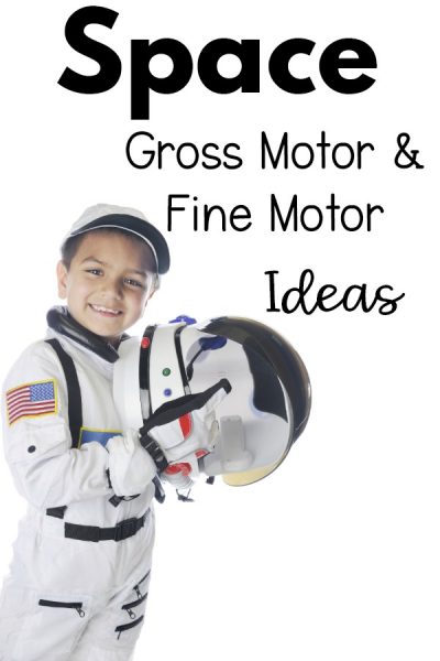 Space Themed Gross Motor and Fine Motor Activities - Pink Oatmeal